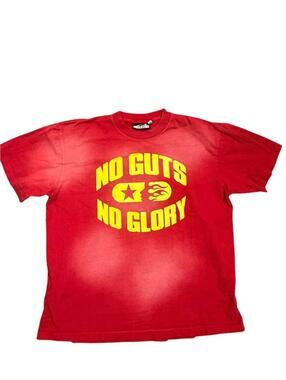 Hellstar No Guts No Glory Sun Faded Tee Red XL